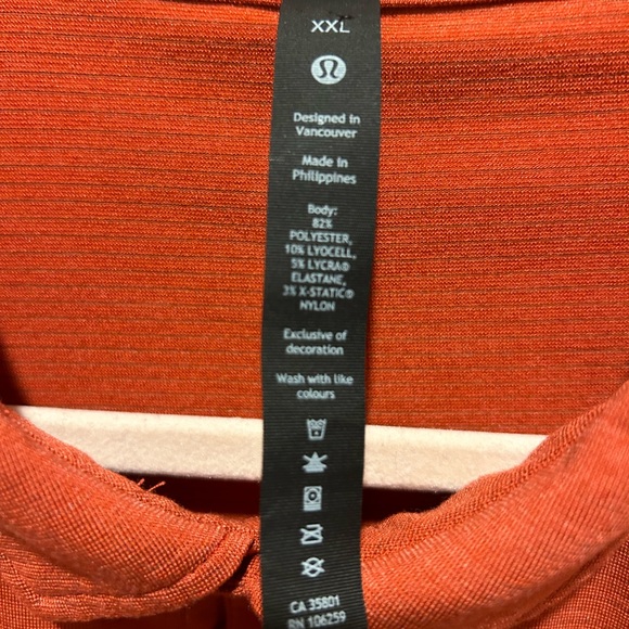 Lululemon Evolution Polo. SMU Mustangs. 2XL. - Picture 3 of 3